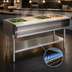 Thumbnail image #3 for Eagle Group Natural Gas Water Bath Hot Food Table, Open Base, 63-1/2 Inch x 30-1/2 Inch