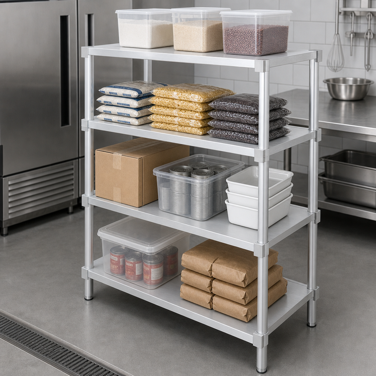 Product image #3 for Channel Solid Adjustable Aluminum Shelf, 60"W x 20"D x 2"H