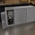 Thumbnail image #3 for Glastender C1FL60 Front-Serviced Low Profile Back Bar Cooler, 60 Inch Wide, Two-Section, Self-Contained