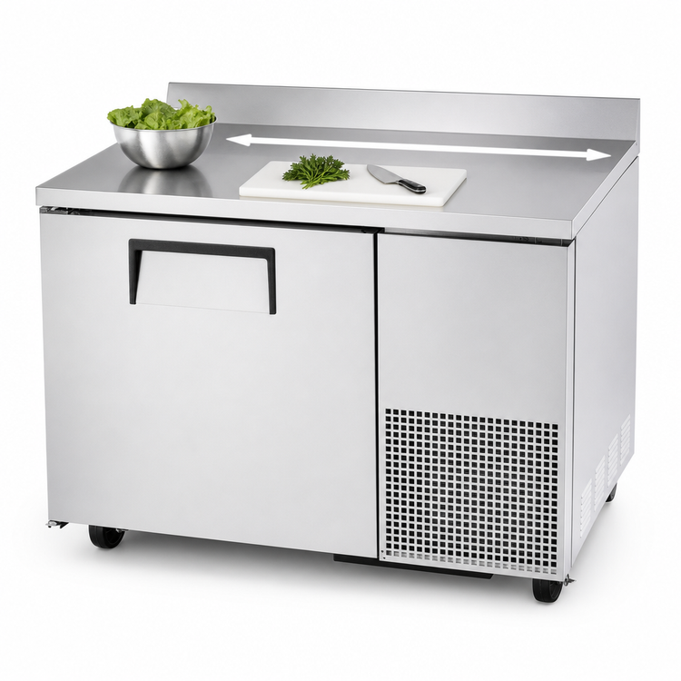 Product image #3 for True TWT-44F-HC 44.5-Inch Deep Worktop Solid Door Freezer, R290, 1-Section