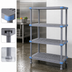 Thumbnail image #3 for Quantum Millenia 4-Shelf Stationary Starter Louvered Polymer Shelving Unit, 30