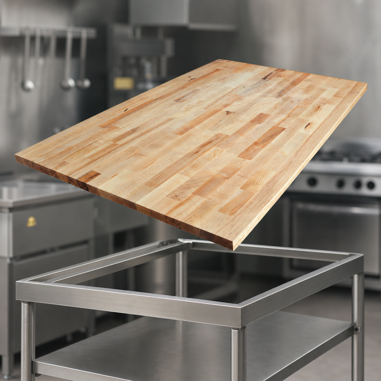 Product image #3 for BK Resources Hard Maple Flat Work Table Replacement Top, 72-Inch x 30-Inch x 1-3/4-Inch