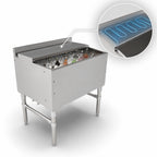 Thumbnail image #3 for John Boos UBIB-2130-CP10-X 30-Inch Stainless Steel Underbar Ice Bin/Cocktail Unit with 10-Circuit Cold Plate