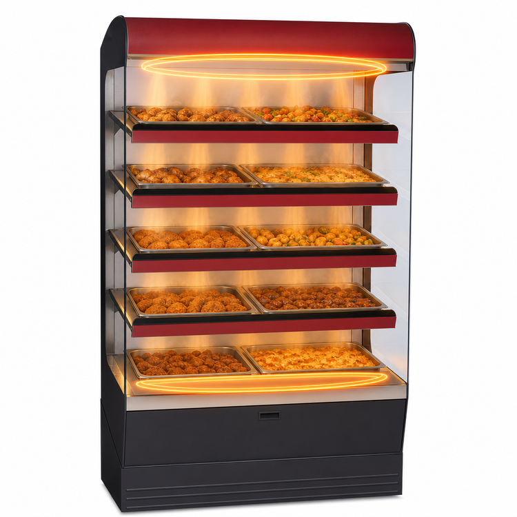 Product image #3 for Alto-Shaam HSM-48/5S/T Halo Heat Self-Service Heated Shelf Merchandiser, 48 Inch Floor Model