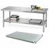 Thumbnail image #3 for 66 x 18 Inch Stainless Steel Undershelf for 72 x 24 Inch Work Tables