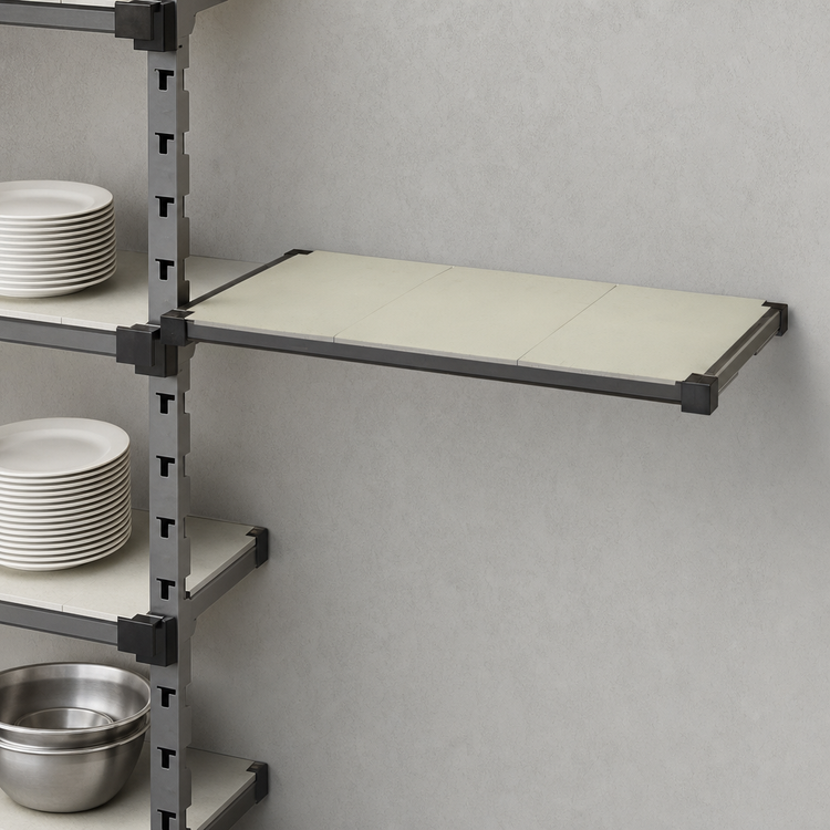 Product image #3 for Cambro Camshelving Elevation 14 x 36 Inch Wall-Mounted Solid Add-On Shelf Kit
