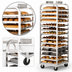 Thumbnail image #3 for Adamatic/Revent A-Style Roll-In Oven Rack with Stainless Steel Lift Bracket, 10-Pan Capacity