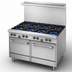 Thumbnail image #3 for U.S. Range U-Series 48-Inch Gas Restaurant Range with 8 Open Burners and Storage Base