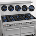 Thumbnail image #3 for Southbend Ultimate 60-Inch Commercial Gas Range with 9 Open Burners and 2 Convection Ovens