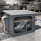 Thumbnail image #3 for Dormont Manufacturing Watts Grease Interceptors GI-200-K Grease Interceptor, 200 GPM, 400 lb Capacity, 4 in No-Hub Connections, Without Draw-Off