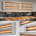 Thumbnail image #3 for Hatco Glo-Ray® 132-Inch Double Lighted Infrared Strip Heater, 6.9 kW, Aluminum