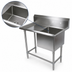 Thumbnail image #3 for John Boos Pro-Bowl 1-Compartment Stainless Steel Sink with Left Drainboard, 54-3/16 Inch Wide