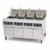Thumbnail image #3 for Frymaster RE High Efficiency 4-Vat Electric Fryer Battery with FootPrint Pro Built-In Filtration, 80 lb. Frypots, 480V