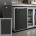 Thumbnail image #3 for Glastender 18-Inch Black Locking Cover for BLD-18 Underbar Beverage Equipment