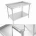 Thumbnail image #3 for John Boos Stainless Steel Dish Sorting Table with Undershelf and Bullet Feet, 48-7/8 x 30-3/8 Inches