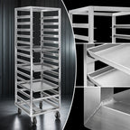 Thumbnail image #3 for Channel Manufacturing 402A-OR Single-Section Aluminum End-Load Bun Pan Oven Rack, 15-Pan, No-Lift