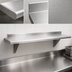 Thumbnail image #3 for Advance Tabco WS-10-72 72-Inch Wall-Mounted Stainless Steel Shelf, 10-Inch Deep, 18/430 Satin Finish, Bullnose Edge
