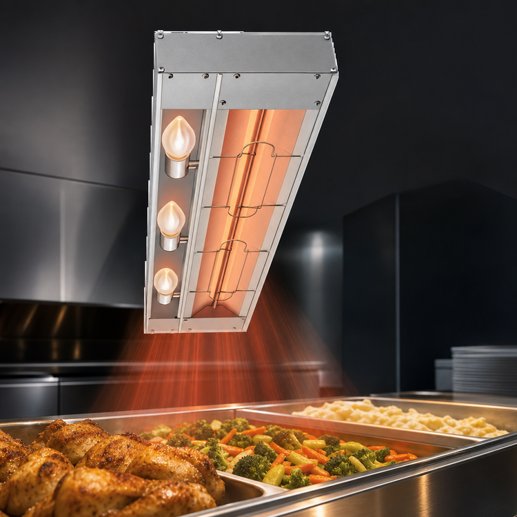 Product image #3 for Hatco Glo-Ray 108-Inch Unlighted Infrared Strip Heater, Aluminum, 3 kW