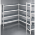 Thumbnail image #3 for Fermostock 4-Tier Corner Expansion Shelving Unit with Polymer Inserts, 38W x 14D x 66H