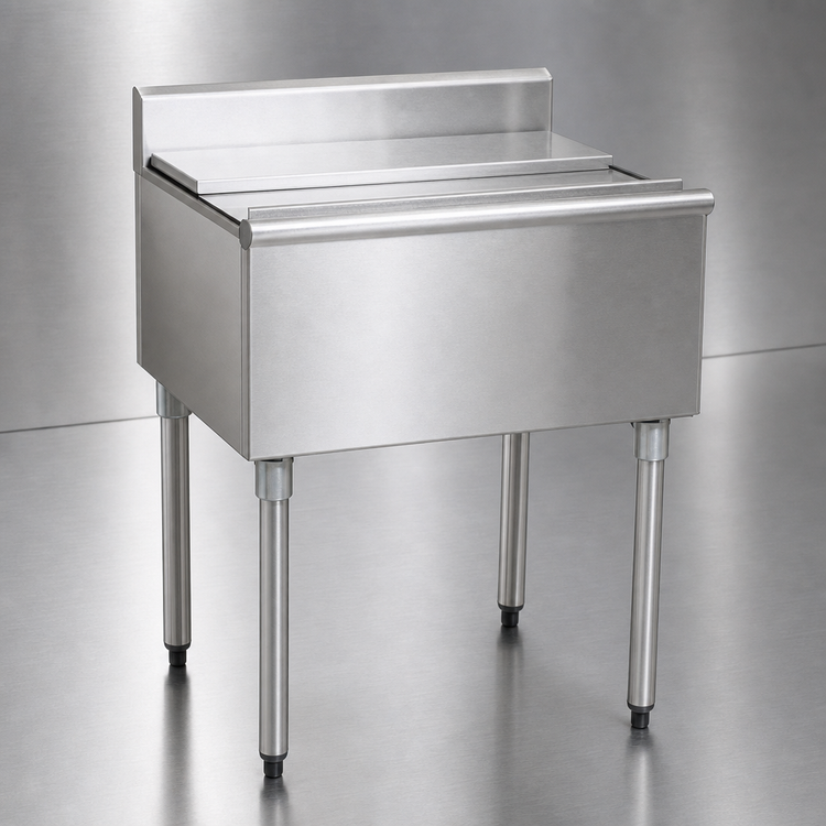 Product image #3 for Eagle 1800 Series 48-Inch Underbar Ice Chest Bar Ice Bin with 16-Inch Deep Insulated Stainless Steel Bin