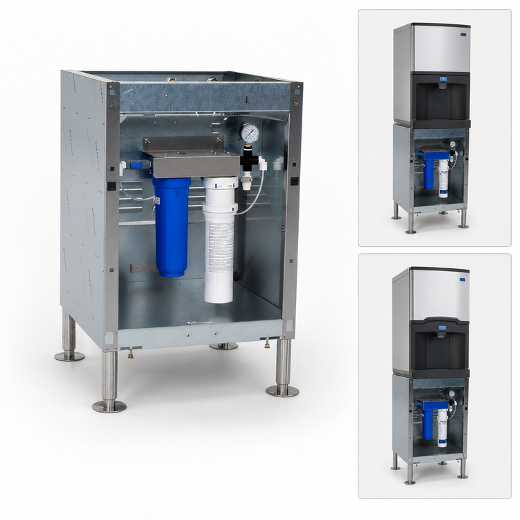 Product image #3 for Follett Freestanding Base Stand for 25CI/50CI Series Ice and Water Dispensers with Standard Capacity Carbon Filter
