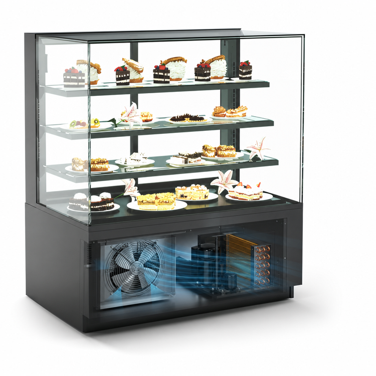 Product image #3 for Structural Concepts Reveal® 59-3/4-Inch Freestanding See-Thru Self-Contained Refrigerated Service Case