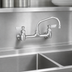Thumbnail image #3 for Fisher Backsplash-Mount Commercial Faucet with 8-Inch Centers and 6-Inch Swing Spout