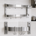 Thumbnail image #3 for Advance Tabco Special Value Series 96-Inch Wall-Mounted Double-Bar Stainless Steel Pot Rack with 18 Plated Hooks