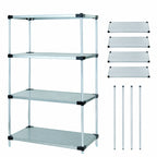 Thumbnail image #3 for Quantum WR63-1872SG Commercial Solid Shelving Starter Unit, Stationary, 4 Shelves, Galvanized Steel, 72"W x 18"D x 63"H