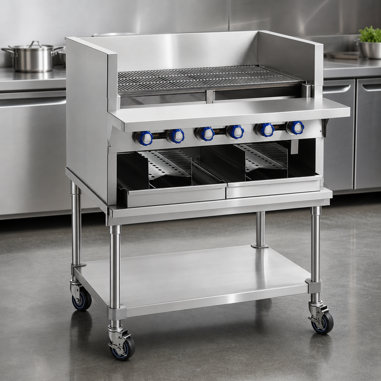 Product image #3 for Imperial 48-Inch Stainless Steel Equipment Stand with Undershelf for IABA-48