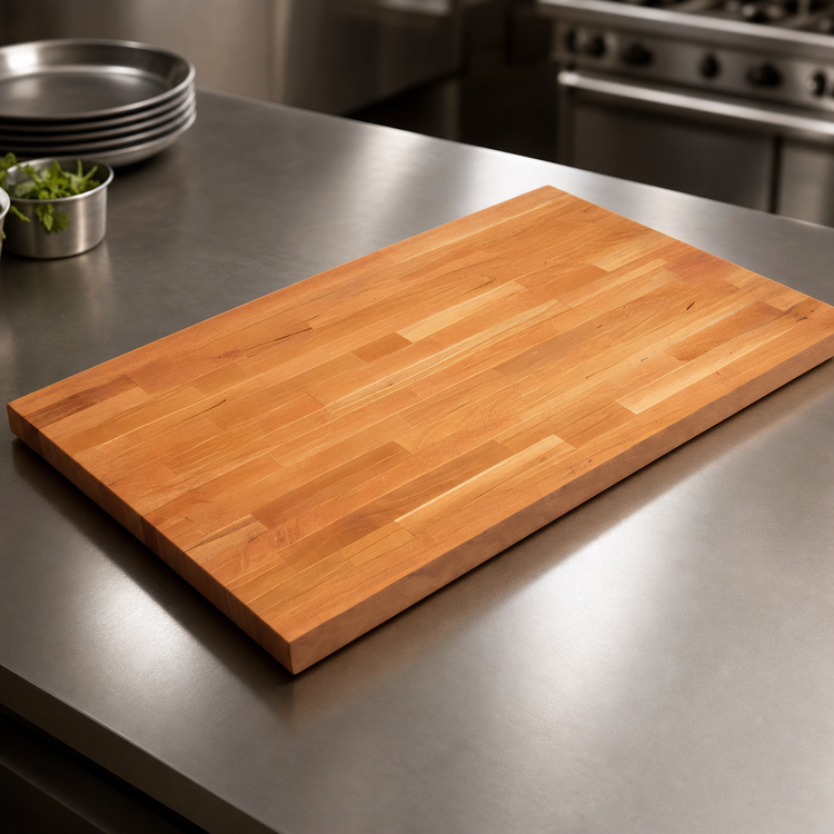 Product image #3 for John Boos Boos Block 84" x 36" x 1-1/2" American Cherry Edge Grain Countertop with Varnique Finish