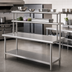 Thumbnail image #3 for Eagle Group SB Series Stainless Steel Work Table with Flex-Master Overshelf Kit, 72 Inch x 30 Inch