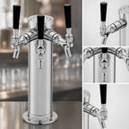Thumbnail image #3 for Perlick Corporation 69526-3DA-R 3-Faucet Chrome Draft Arm Style Beer Dispensing Kit