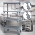Thumbnail image #3 for Millenia Mobile Polymer Starter Shelving Unit, 24 x 18 x 86 Inches, 4 Open Grid Shelves