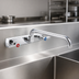 Thumbnail image #3 for BK Resources OptiFlow Heavy Duty Solid Body Splash-Mounted Faucet, 8-Inch Centers, 6-Inch Swing Spout