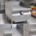 Thumbnail image #3 for RedHots Chef's Line Extra-Deep 15-Inch Countertop LP Gas Griddle with Thermostatic Controls