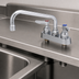 Thumbnail image #3 for T&S Brass Deck-Mounted Workboard Faucet with 8-Inch Swing Nozzle, 4-Inch Centers