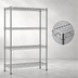 Thumbnail image #3 for Eagle Group 4-Tier Starter Wire Shelving Unit, 48