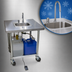 Thumbnail image #3 for BK Resources Single-Bowl Mobile Cold Water Hand Wash Sink with 12