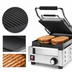 Thumbnail image #4 for Waring Panini Compresso Slimline Commercial Panini Grill with Ribbed Cast Iron Plates, 7.75 x 14.5 Inch Cooking Surface, 120V