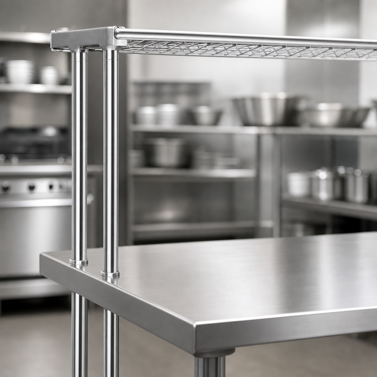 Product image #3 for Flex-Master 48-Inch Chrome Table-Mount Wire Shelving Post