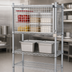 Thumbnail image #3 for Eagle Group Chrome Flip-Up Door Security Enclosure Kit for 18-Inch x 30-Inch Wire Shelving