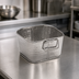 Thumbnail image #3 for American Metalcraft Square Stainless Steel Cooling Tub, 1-3/8 qt.