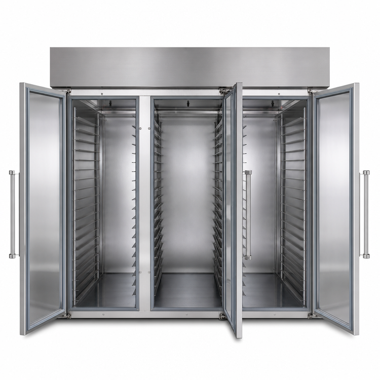Product image #3 for Doyon KDP31 Roll-In Three-Section Knockdown Proofer Cabinet, Stainless Steel, 3 Double-Rack Capacity