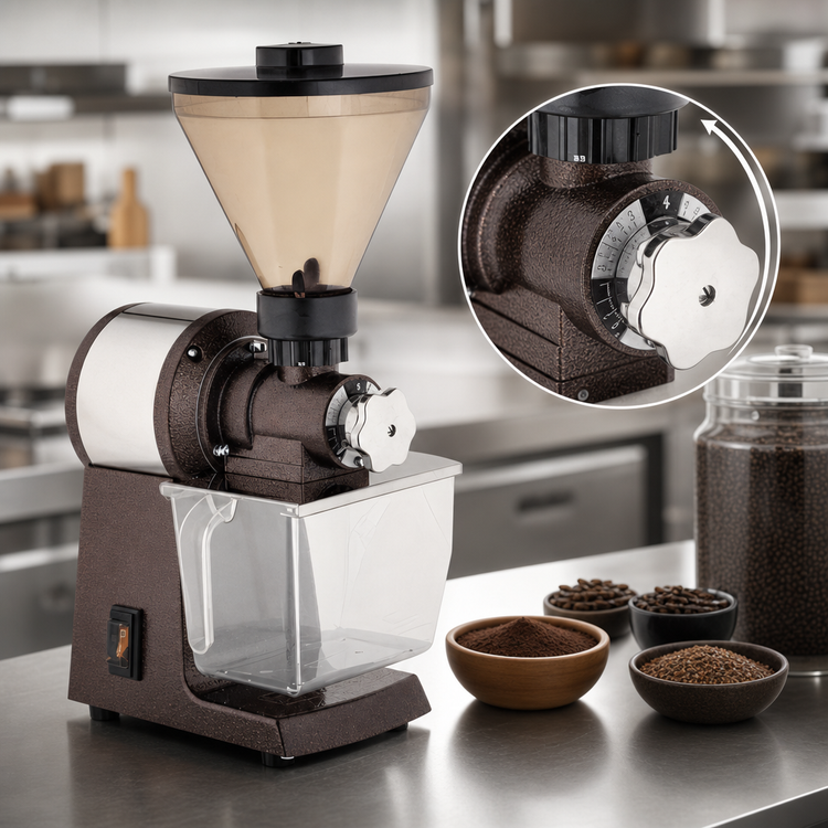 Product image #3 for Santos Trento Commercial Automatic Poppy Grinder with 1 kg Hopper and 14 kg Capacity