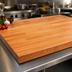Thumbnail image #3 for John Boos Boos Block 72-Inch x 38-Inch American Cherry Kitchen Countertop, 1-1/2-Inch Thick, Edge Grain, Varnique Finish