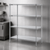 Thumbnail image #3 for Metro Super Erecta Brite 4-Shelf Stationary Starter Wire Shelving Unit, 60