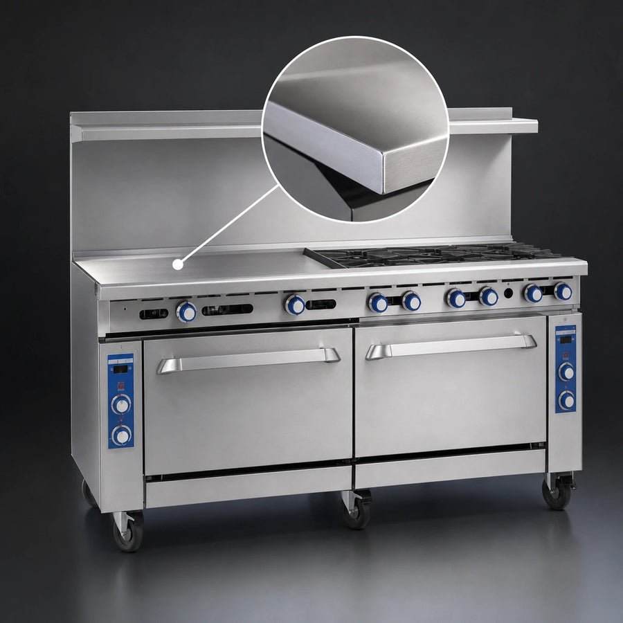 3/4-Inch Polished Steel Griddle Plate