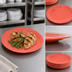 Thumbnail image #4 for Dallas Ware 10.2-Inch Round Melamine Dinner Plate, Sunset Orange