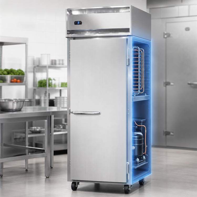 Product image #3 for Continental Refrigerator 1FESN One-Section Extra-Wide Shallow Depth Reach-In Freezer